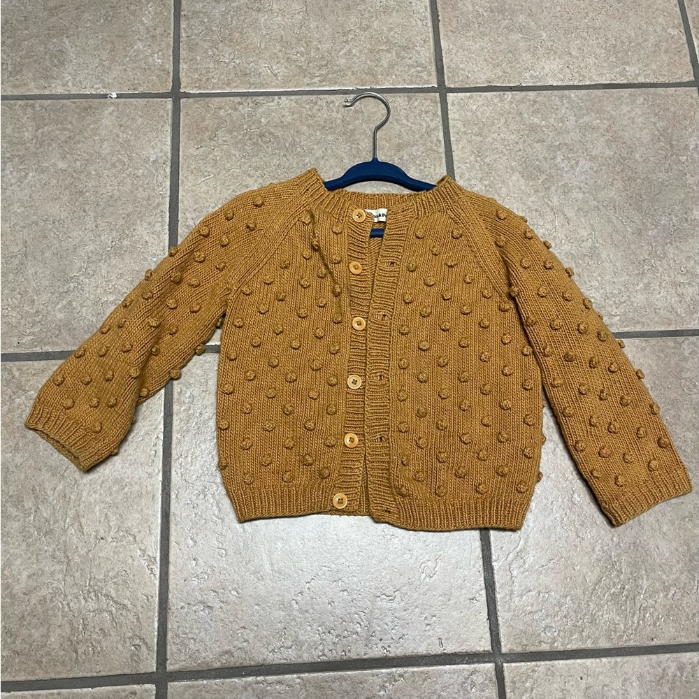 Misha & Puff popcorn cotton cardigan size 3-4T